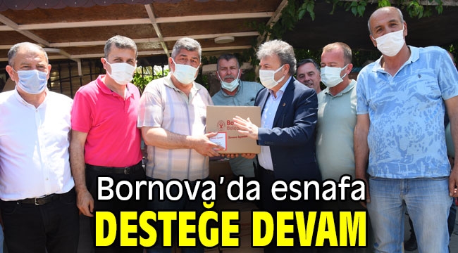 Bornova'da esnafa desteğe devam