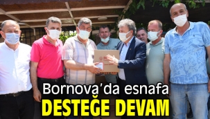 Bornova'da esnafa desteğe devam
