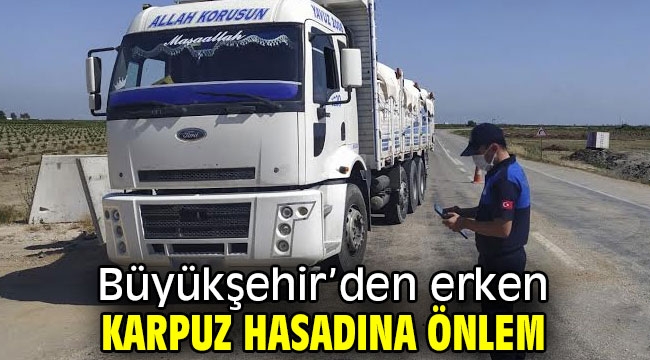 Büyükşehir'den erken karpuz hasadına önlem