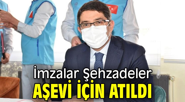 İmzalar Şehzadeler aşevi için atıldı