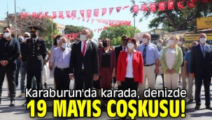 Karaburun'da karada, denizde 19 Mayıs coşkusu! 