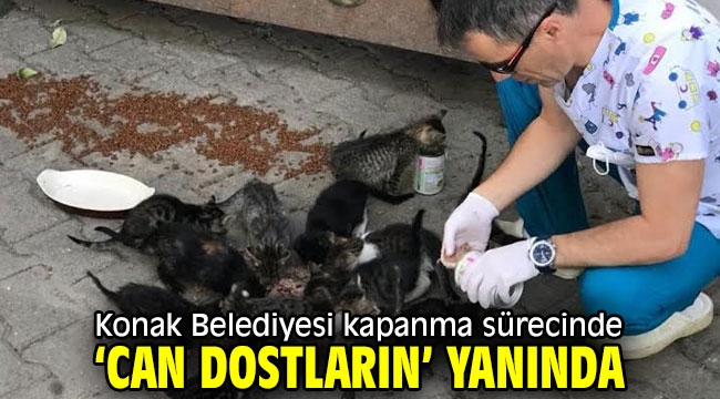 Konak Belediyesi kapanma sürecinde 'Can Dostların' yanında