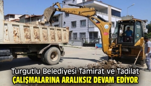 Turgutlu Belediyesi Tamirat ve Tadilat Çalışmalarına Aralıksız Devam Ediyor