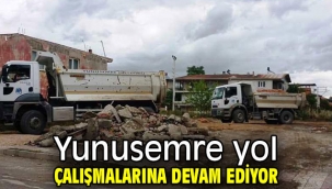  Yunusemre yol çalışmalarına devam ediyor