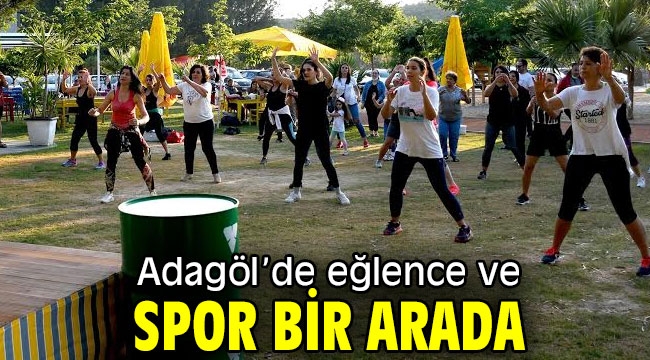 Adagöl'de eğlence ve spor bir arada