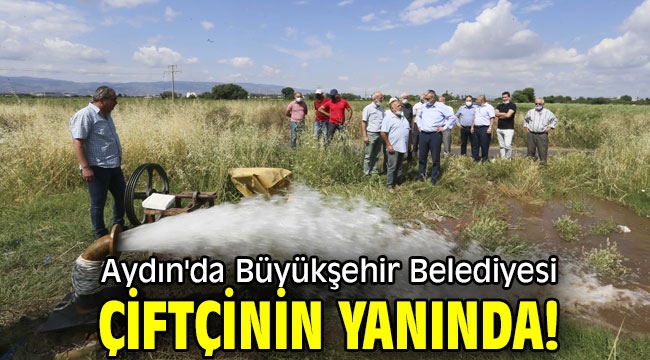 Aydın'da Büyükşehir Belediyesi çiftçinin yanında!