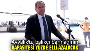 Ayvalık'ta balıkçı barınağının kapasitesi yüzde elli azalacak
