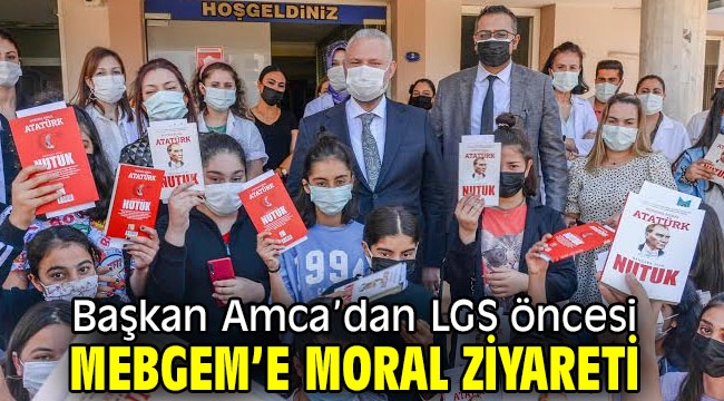 Başkan Amca'dan LGS öncesi MEBGEM'e moral ziyareti