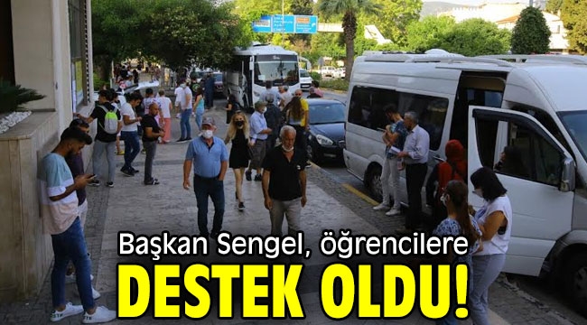 Başkan Sengel, öğrencilere destek oldu!