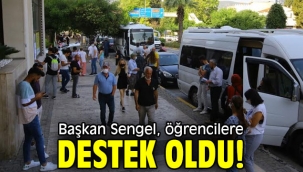 Başkan Sengel, öğrencilere destek oldu!
