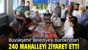 Büyükşehir Belediyesi bürokratları 240 mahalleyi ziyaret etti
