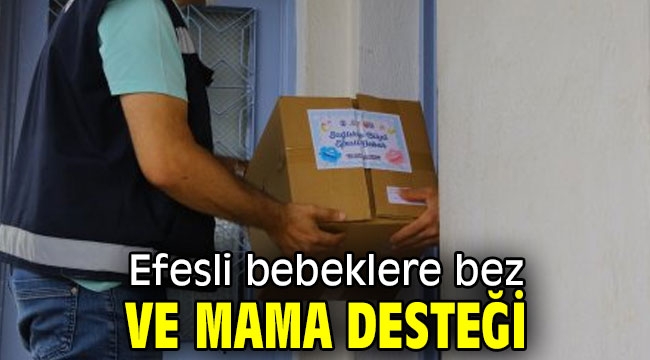 Efesli bebeklere bez ve mama desteği