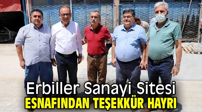 Erbiller Sanayi Sitesi Esnafından Teşekkür Hayrı