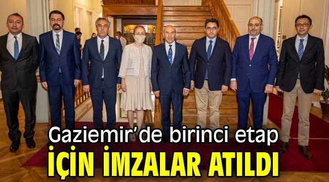 Gaziemir'de birinci etap için imzalar atıldı