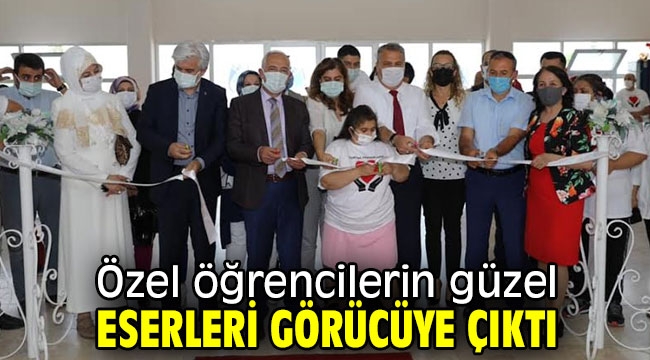 Özel öğrencilerin güzel eserleri görücüye çıktı