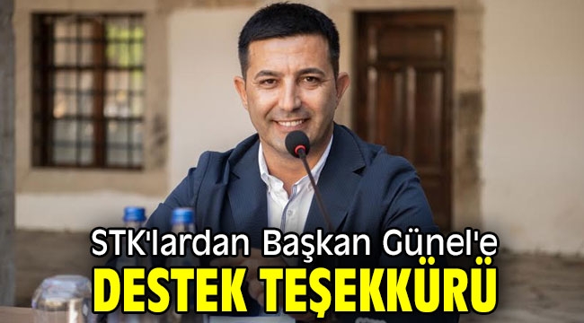 STK'lardan Başkan Günel'e destek teşekkürü