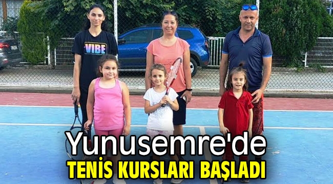 Yunusemre'de tenis kursları başladı