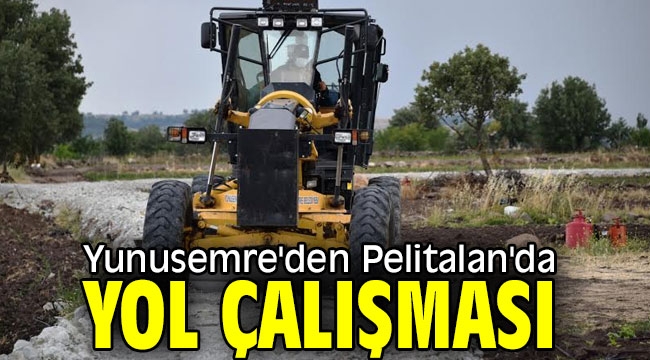 Yunusemre'den Pelitalan'da yol çalışması