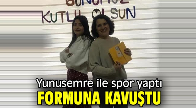 Yunusemre ile spor yaptı formuna kavuştu