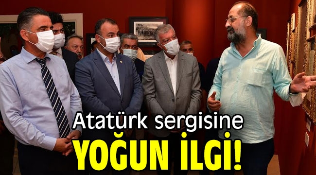 Atatürk sergisine yoğun ilgi!