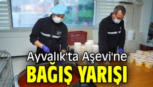 Ayvalık'ta Aşevi'ne bağış yarışı