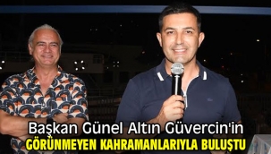 Başkan Günel Altın Güvercin'in görünmeyen kahramanlarıyla buluştu
