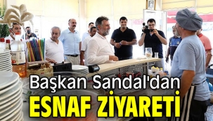 Başkan Sandal'dan esnaf ziyareti