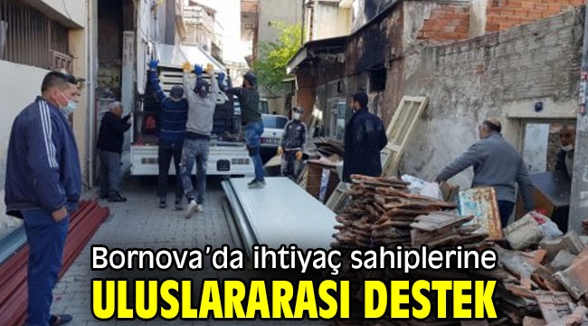 Bornova'da ihtiyaç sahiplerine uluslararası destek