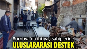 Bornova'da ihtiyaç sahiplerine uluslararası destek