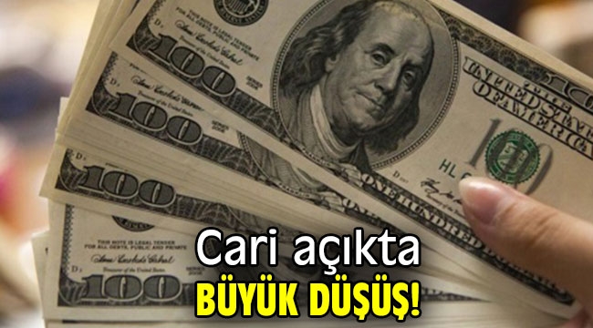 Cari açıkta büyük düşüş!