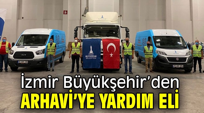 İzmir Büyükşehir'den Arhavi'ye yardım eli