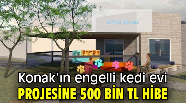 Konak'ın engelli kedi evi projesine 500 bin TL hibe