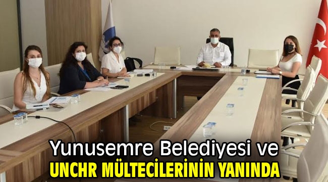 Yunusemre Belediyesi ve Unchr mültecilerinin yanında