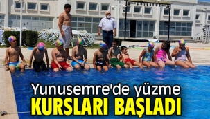  Yunusemre'de yüzme kursları başladı