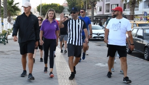 BAŞKAN ÖMER GÜNEL HEMŞEHRİLERİ İLE SABAH SPORUNDA BULUŞTU