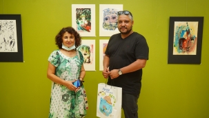 Bayraktar'ın resim sergisi sanatseverlerle buluştu