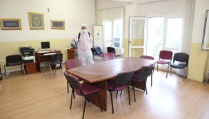 Çiğli'de Okullara dezenfekte temizliği yapıldı