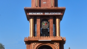 Menemenlilere iki saat kulesi sürprizi