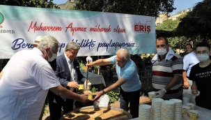 Ödemiş Belediyesi'nden aşure ikramı 