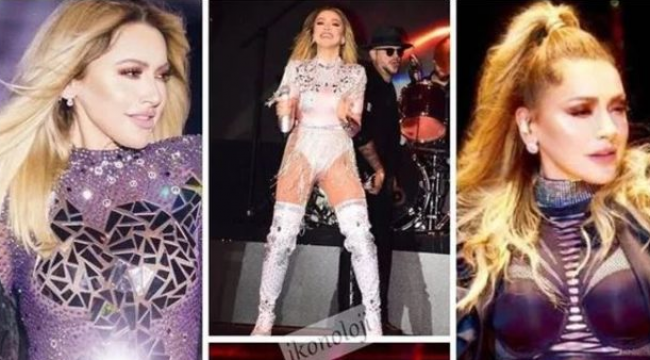 Sahne kostümü gündem olan Hadise'den olay gönderme