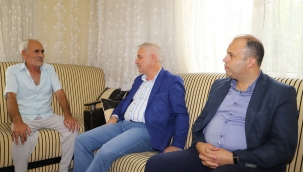 Başkan Bilgin'den İlyas Çetin'e "Geçmiş olsun" ziyareti