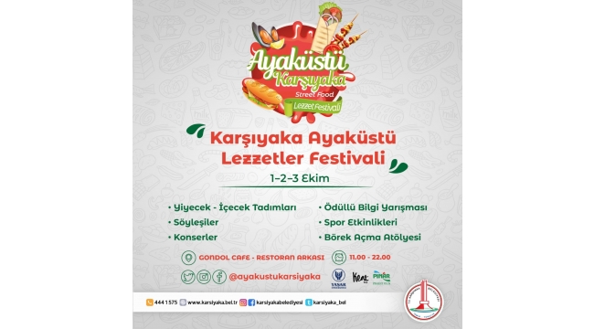 Karşıyaka Ayaküstü Lezzetler Festivali başlıyor!