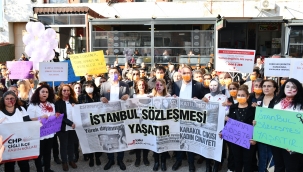 Çiğli'de kadınlar 25 Kasım'da sahaya indi