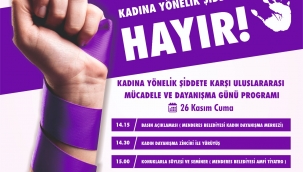 Menderes'te kadına şiddetle mücadele etkinliği