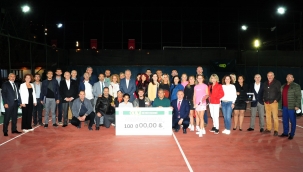 Tenis turnuvası eğitime destek oldu!