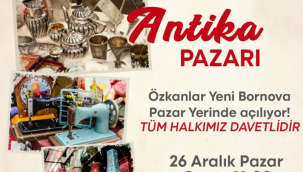 Bornova'da antika pazarı açılıyor