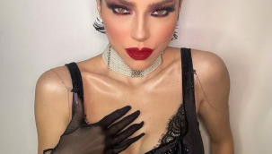 Makyajla bambaşka biri oldu