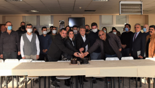 Başkan İduğ, şantiye çalışanlarının yeni yılını kutladı