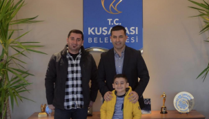 Minik Resul'dan Başkan Günel'e anlamlı ziyaret