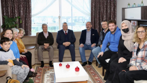 Başkan Çerçi ev ziyaretlerini sürdürüyor